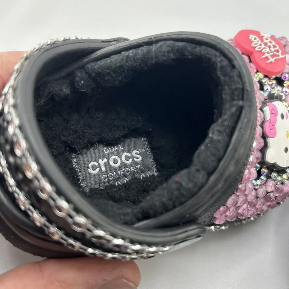 Unique One of a Kind - Hello Kitty‎ Crocs - Dual Comfort - Size: C4